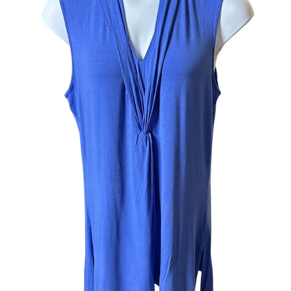 Soft Surroundings Sleeveless Tunic, Periwinkle, Size Large - Picture 3 of 3